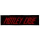 MÖTLEY CRÜE: Logo Superstip (22 cm x 5 cm) (felvarró)