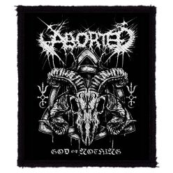 ABORTED: God Of Nothing (8 cm x 9,5 cm) (felvarró)