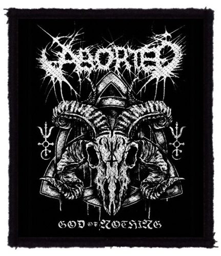 ABORTED: God Of Nothing (8 cm x 9,5 cm) (felvarró)