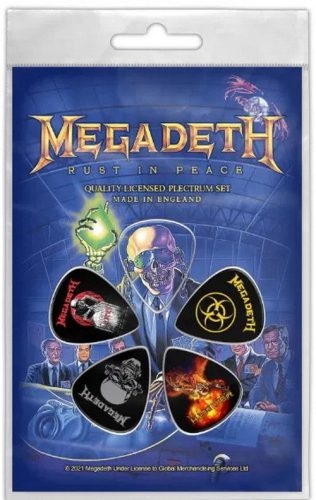 MEGADETH - Rust In Peace (5 db pengető, 1 mm vastag)