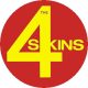 4 SKINS: 4 Skins (nagy jelvény, 3,7 cm) 