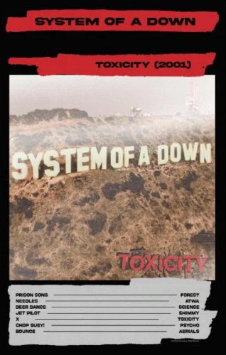 SYSTEM OF A DOWN: Toxicity (zászló, 65x106 cm)
